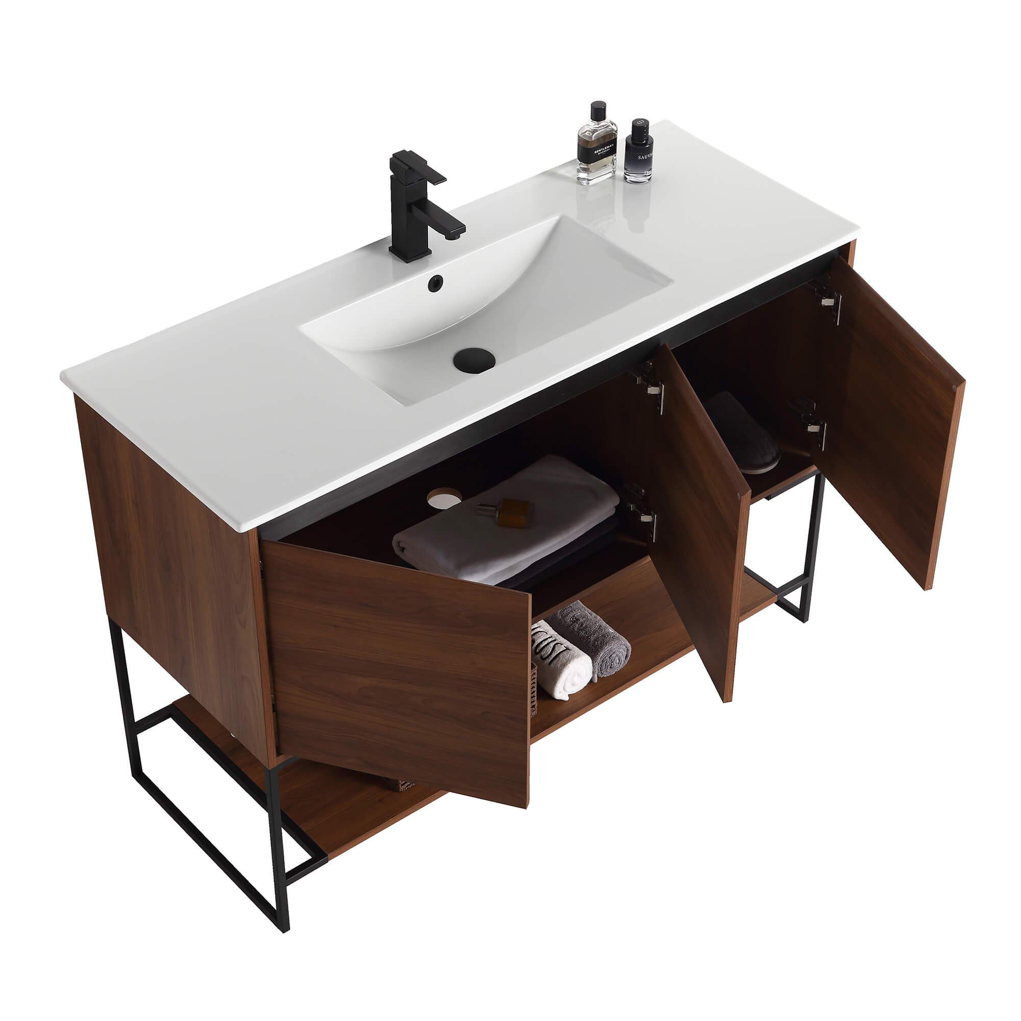 Fine Fixtures 48 Inch Bathroom Vanity Sink - Urbania Collection - Bottom Not Included