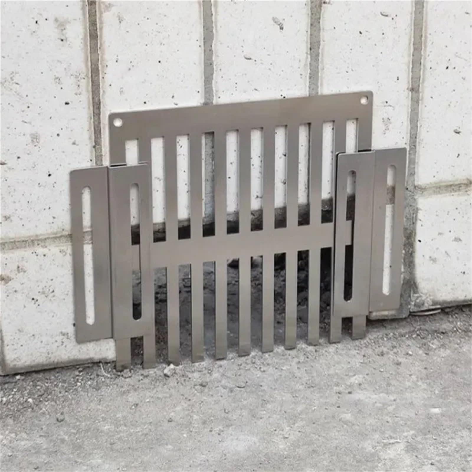 Rejilla Desague Ducha Desagüe de Suelo de Esquina de Pared Lateral for Techo, Pantalla de Filtro de Drenaje Lateral antihojas for balcón, desmontaje de Rejilla de Acero Inoxidable(40x15)