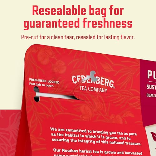 Miniatura 44 de Red Rooibos Tea 100 Bolsitas de té orgánico USDA - Naturalmente sin cafeína - Cederberg Tea Company