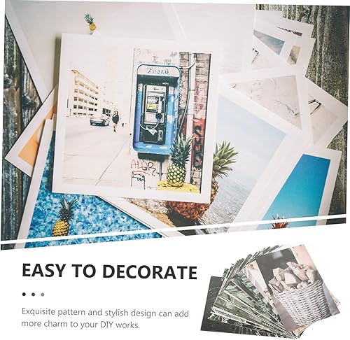 Miniatura 9 de COHEALI 100 hojas de pinturas decorativas, póster retro, decoración de plantas, calcomanía de pared, murales de pared 3D, material de álbum de