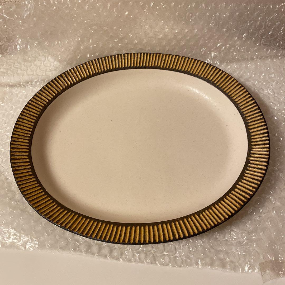 Junyo Iron Oval Rim Plate, Kentaro Takasu