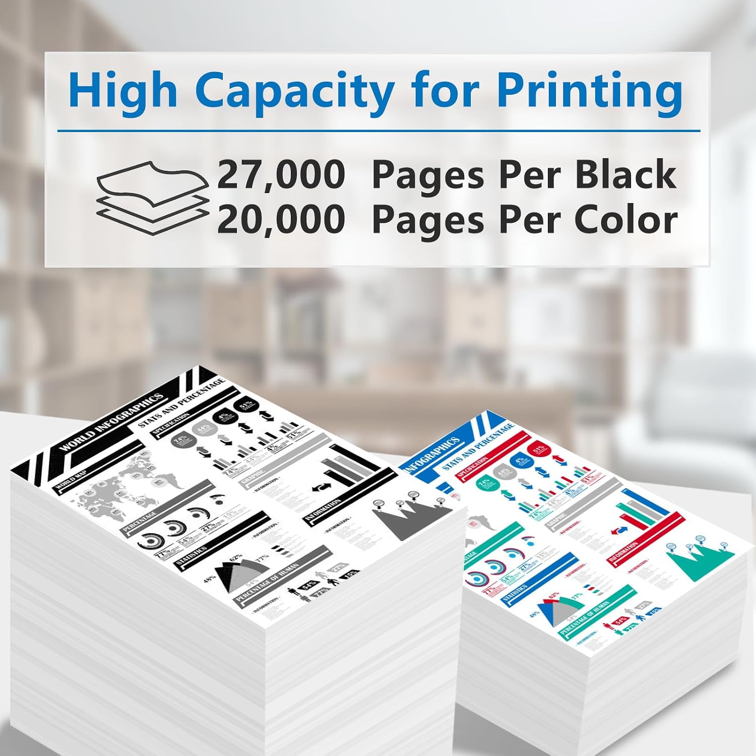 High Yield Toner Cartridge Replacement for Xerox 006R01697 006R01698 006R01699 006R01700, Compatible with Xerox AltaLink C8030 C8035 C8045 C8055 C8070 Printer, 4-Pack Black Cyan Magenta Yellow
