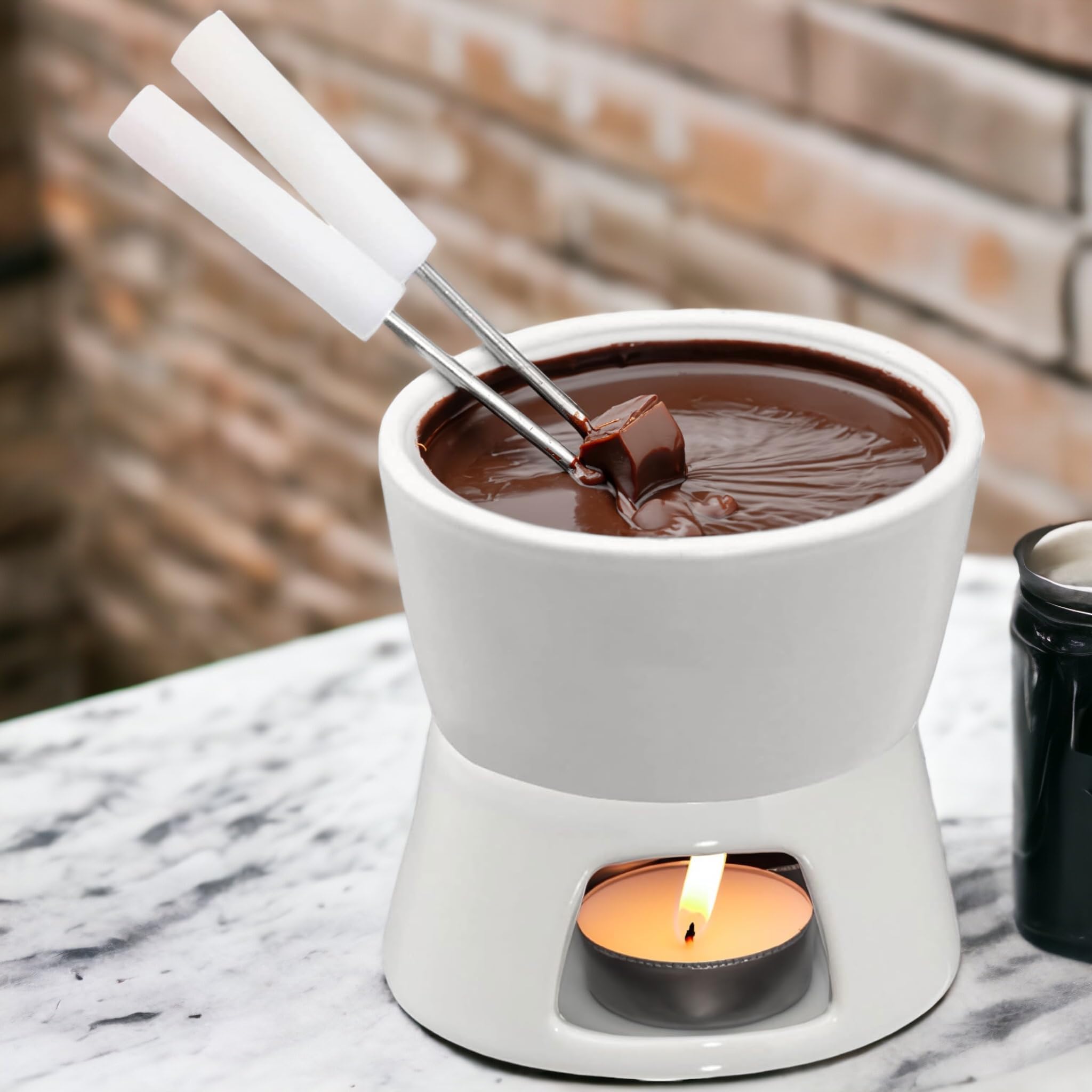 BeBuy24 Fondueset 11 teilig Keramik Porzellan Schokofondue Käsefondue ... BeBuy24 Fondueset 11 teilig Keramik Porzellan Schokofondue Käsefondue ...