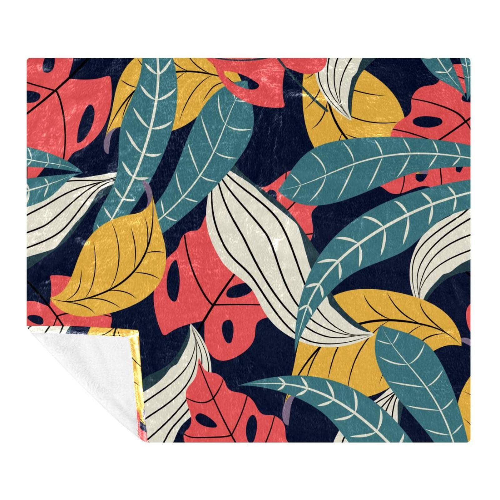 Couverture polaire de literie motif automnal pour une chambre douce