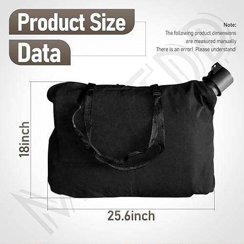 Miniatura 2 de 90560020-01 Bolsa de hombro soplador de hojas, compatible con Black & Decker 90560020 90539053 Soplador Modelo BV3600 BV3800 BV5600 BV6000 LH4500
