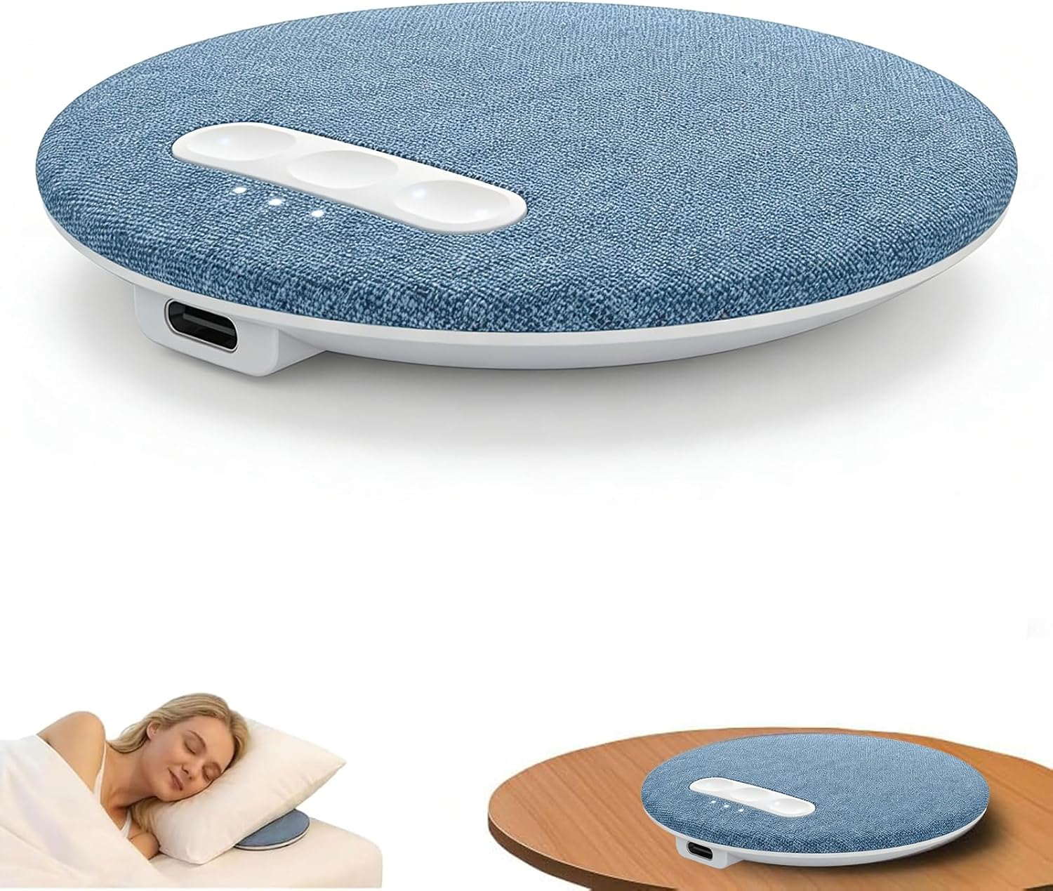 2026 New Sleep Pillow Speakerpillow Speakers for Sleeping with White Noise Timer Wireless Sleep Aid with Stereo Bass Private Sleep Headphones for Adult