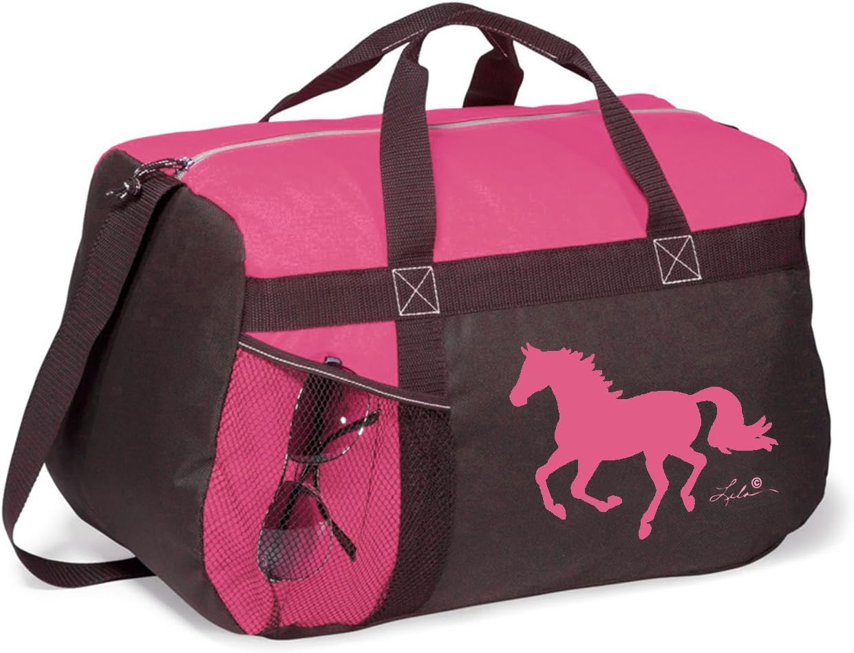 Awst Equestrian Horse Helmet Travel Duffle Bag Pink