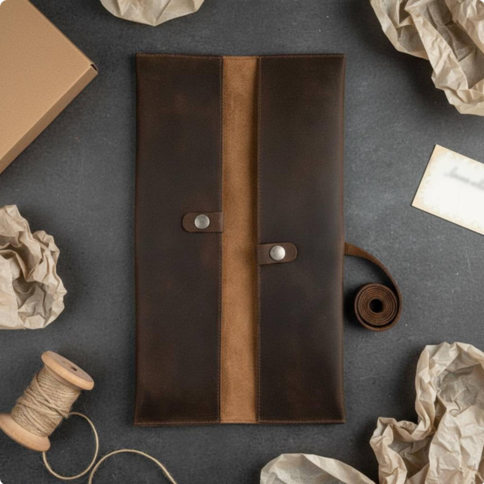 Rotolo Porta in Porta Utensili Custodia Avvolgibile con Scomparti per Affilatore Fibbia Interna E Cinturino Trasporto Facile Adatta Apprendisti Viaggio Lavoro Ristorante