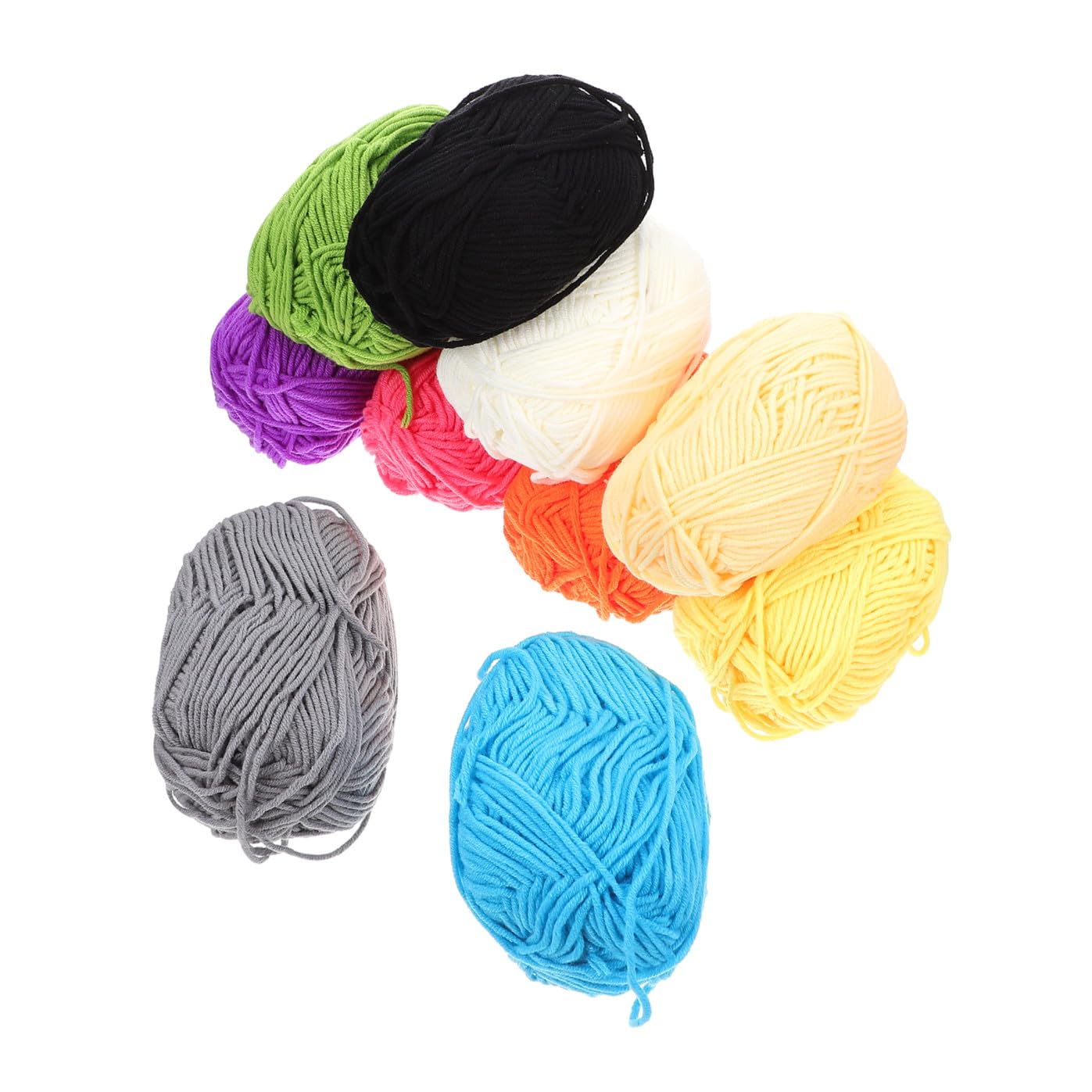 10pezzi Filato di Cotone Gomitoli Colorati per Lavori Maglia e Uncinetto Delicato per Creazioni Artigianali e Accessori Fatti Mano
