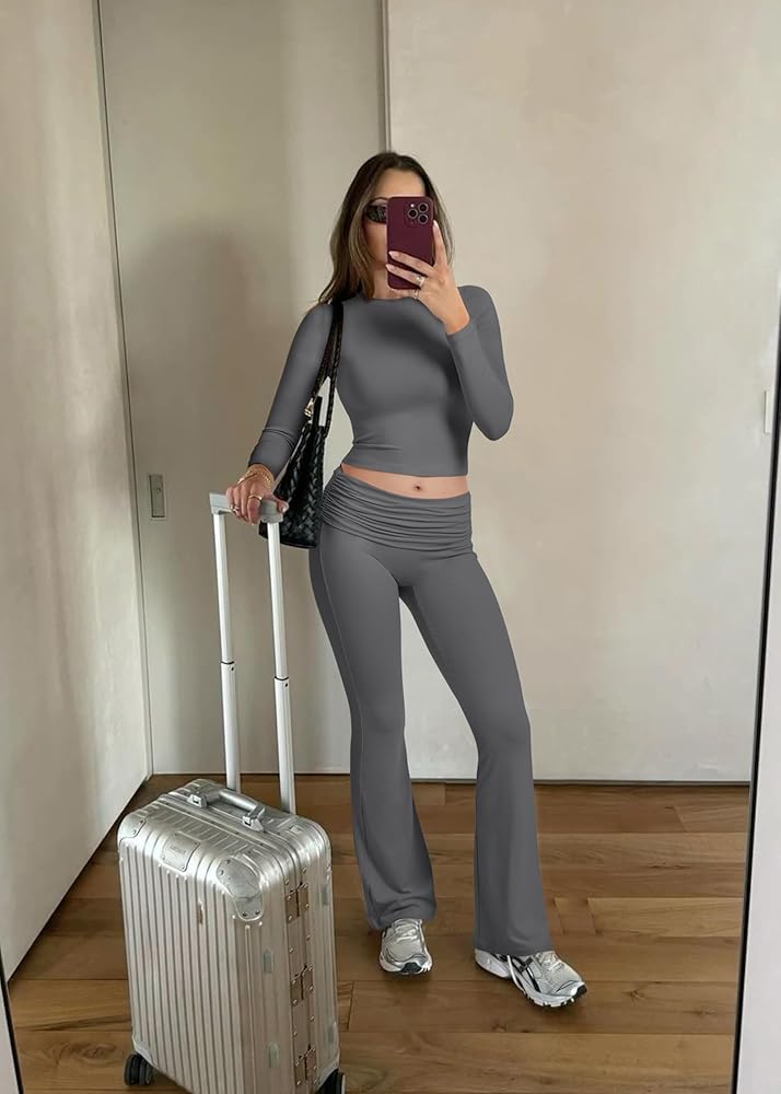 Amazon.com: RXRXCOCO Women's 2 Piece Lounge Sets Long Sleeve