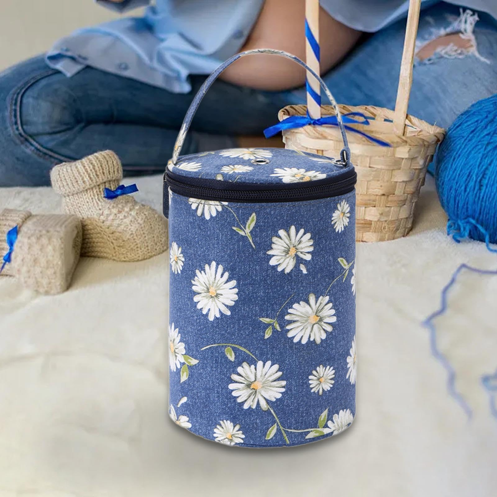 CALANDIS™ Yarn Storage Bag Portable Yarn Organizer for Cross Stitch Embroidery Outdoor B | Storage Bags | Home Organization | Household Supplies & Cleaning 4
