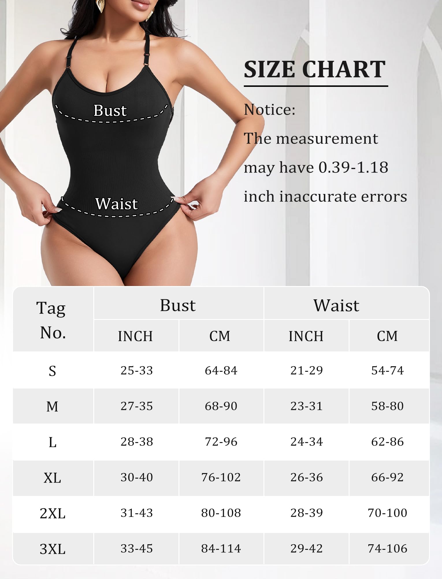 AIEOE Body moldeador para mujer, con control de abdomen, pantalones cortos moldeadores sin costuras, camiseta sin mangas, tanga, una pieza