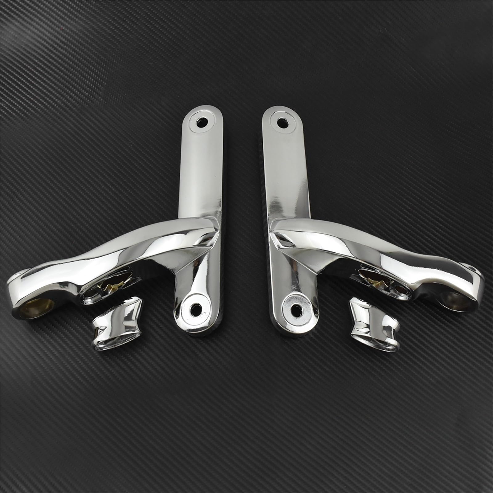 Base de bombilla Clips Soporte para luz antiniebla de motocicleta de 4-1/2" con intermitentes, compatible con Harley Touring, Electra Glide (1997-2013), Road King.(Black Housing Cover)