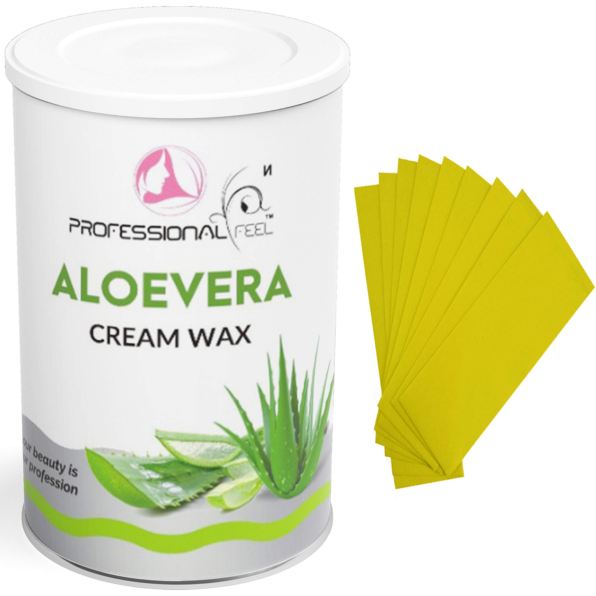Professional Feel Aloevera Cream Wax With 32 Wax Strips, hydro soluble wax For Face, Upper Lips, Arms, Legs, Bikini Line, Underarms, Finger and Full Body | Men & Women (800 Grams) (B0D8YNVSCC) Amazon Price History, Amazon Price Tracker