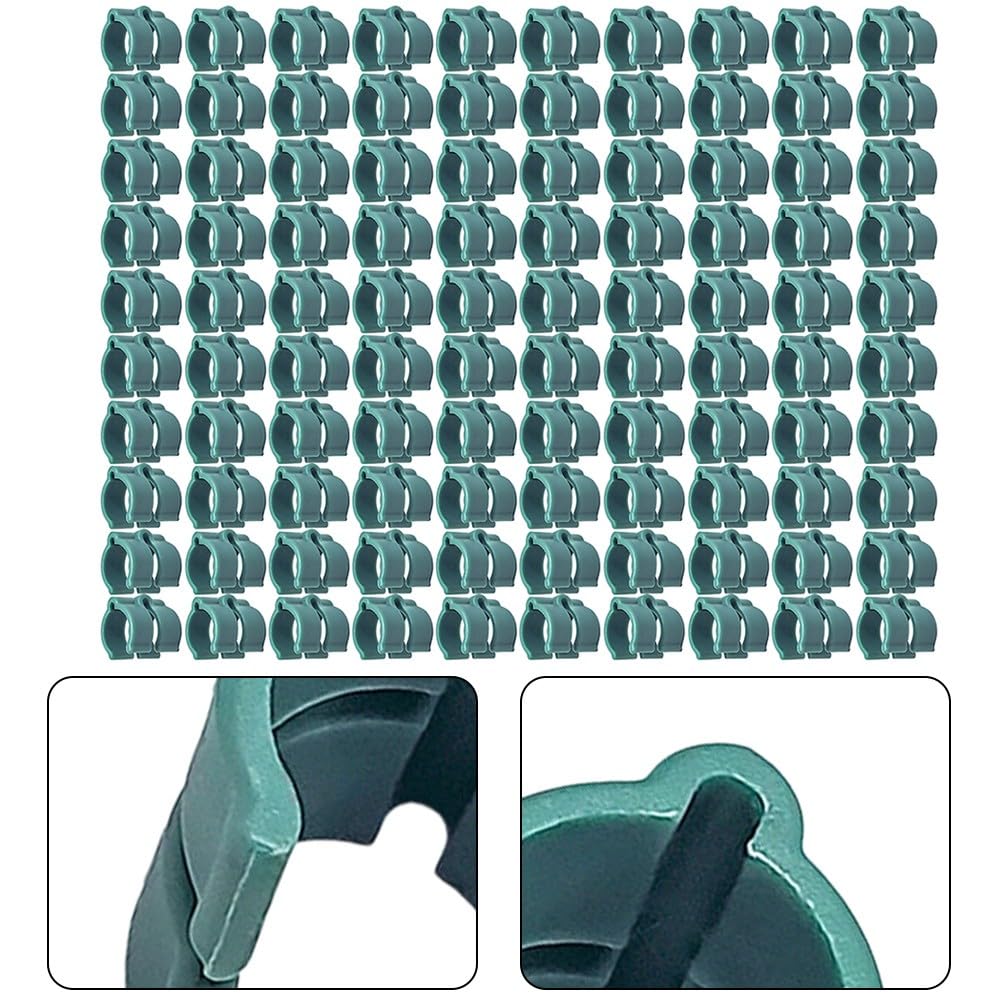 ZYWUOY Clips de película de invernadero, hebillas de plástico de agarre seguro para tuberías de 16 mm, cierres resistentes a la intemperie para tiendas de campaña y toldos al aire libre