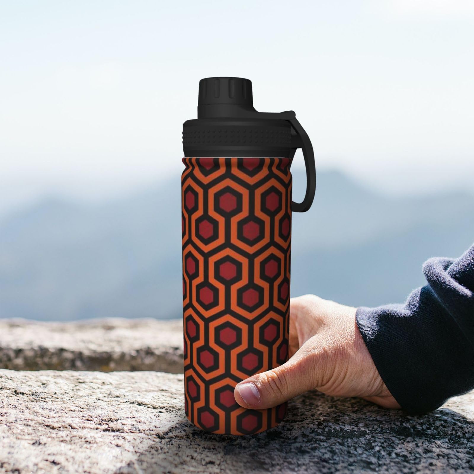 Lingge Wasserflasche aus Edelstahl, isolierte Flaschen, 530 ml, Sport-Wasserflaschen für Männer und Frauen