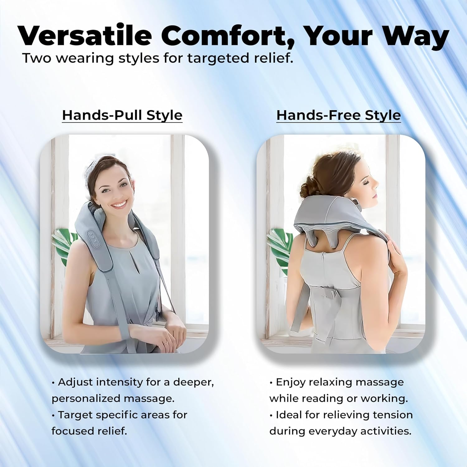 Neck and Back Massager, Neck Massager with Heating, Body Massager for Body Aches and Pains Relief, Electric Wearable 5D Cervical Neck Massage Machine for Deep Tissue Neck, Back, Shoulders, Waist and Legs - 6 Month Warranty Neck and Back Massager, Neck Massager with Heating, Body Massager for Body Aches and Pains Relief, Electric Wearable 5D Cervical Neck Massage Machine for Deep Tissue Neck, Back, Shoulders, Waist and Legs - 6 Month Warranty