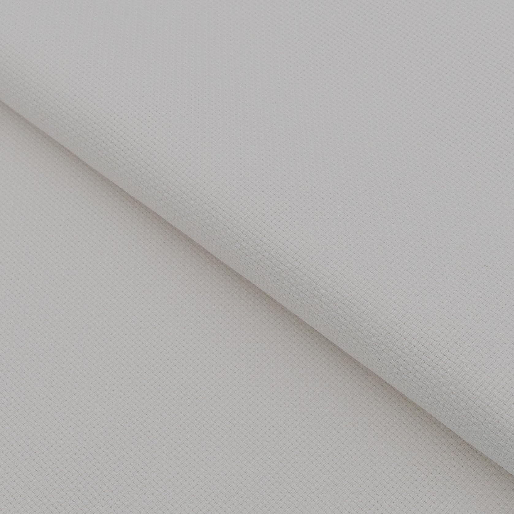 Zweigart White (100) 11 Count Fat Quarter Aida Measuring 55cm x 50cm (21 x 19 Inches)