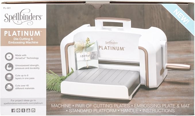 Amazon.com: Spellbinders PL-001 Platinum Cut & Emboss Machine, White