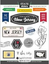 Scrapbook Customs 61322 New Jersey Postage Stickers
