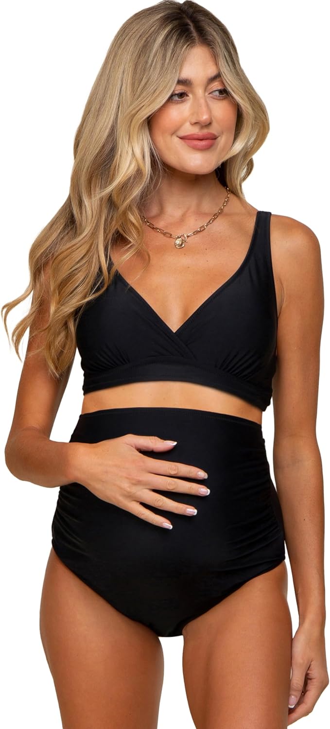 PinkBlush High Waist Maternity Bikini Set