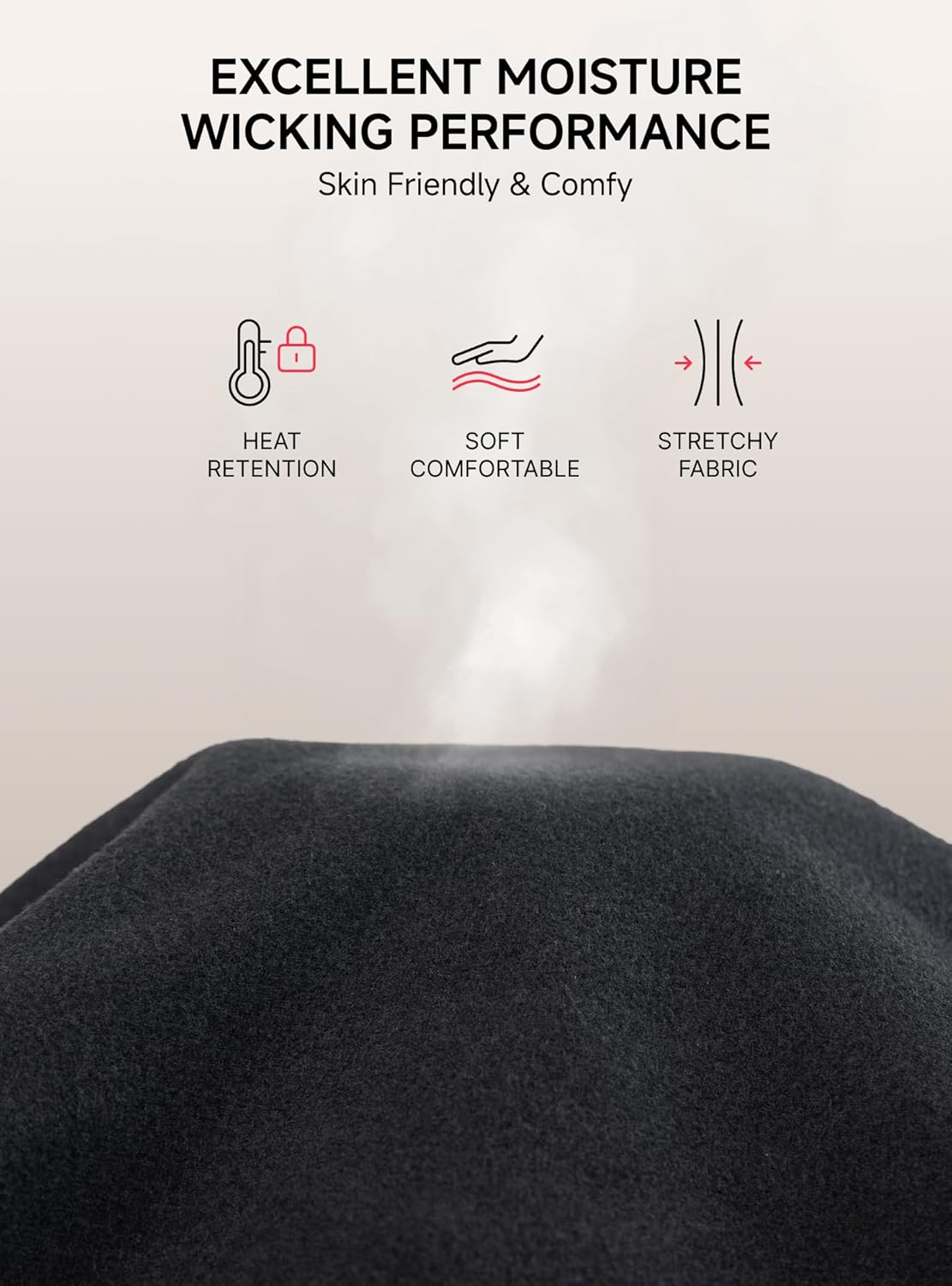 TRENDOUX Soft Thermal Underwear for Men: Warm Wool Long Johns with Fleece Lined, Base Layer Set for Cold Weather Top Bottom - Image 4