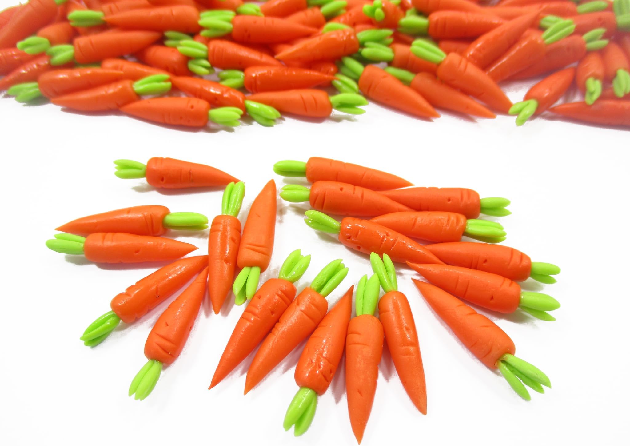 Dollhouse Miniature Food 1:12 Lot 20 Easter Carrot Vegetable Supply Charms 4128
