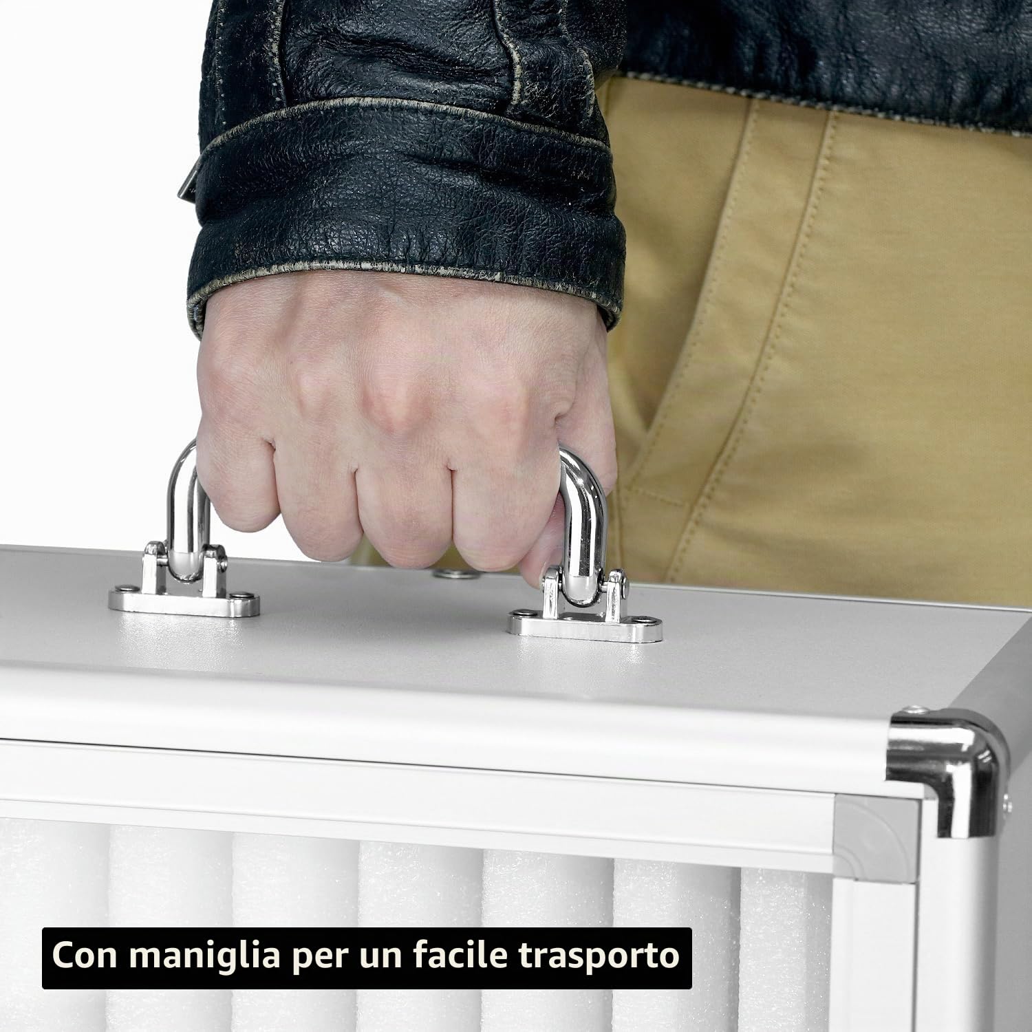 QWORK® Armadietto porta cellulari con 36 scomparti, contenitore per smartphone da tavolo o parete, con chiusura di sicurezza per ufficio, reception e officina