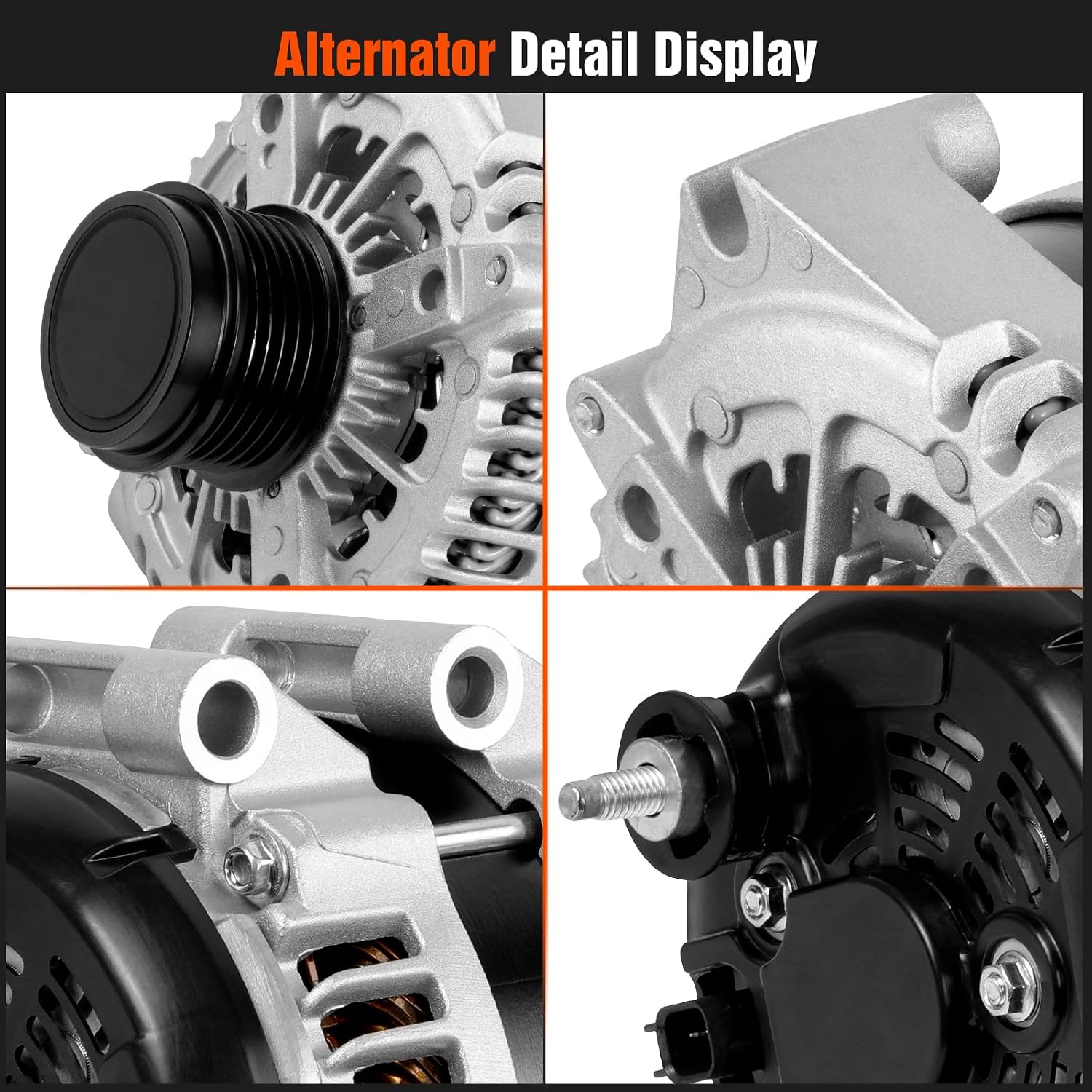 Alternator Compatible with Chrysler Pacifica 2017-2020 3.6L V6, Compatible with Voyager 2020 3.6L V6, 12V 180A Replace 4210007181 56029732AB