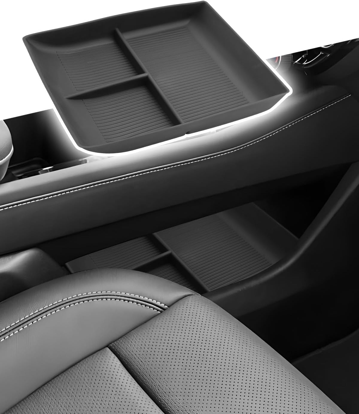 CDEFG for 2024 2025 2026 Chevy Traverse Lower Console Organizer Tray - Under Center Console Storage Interior Accessories