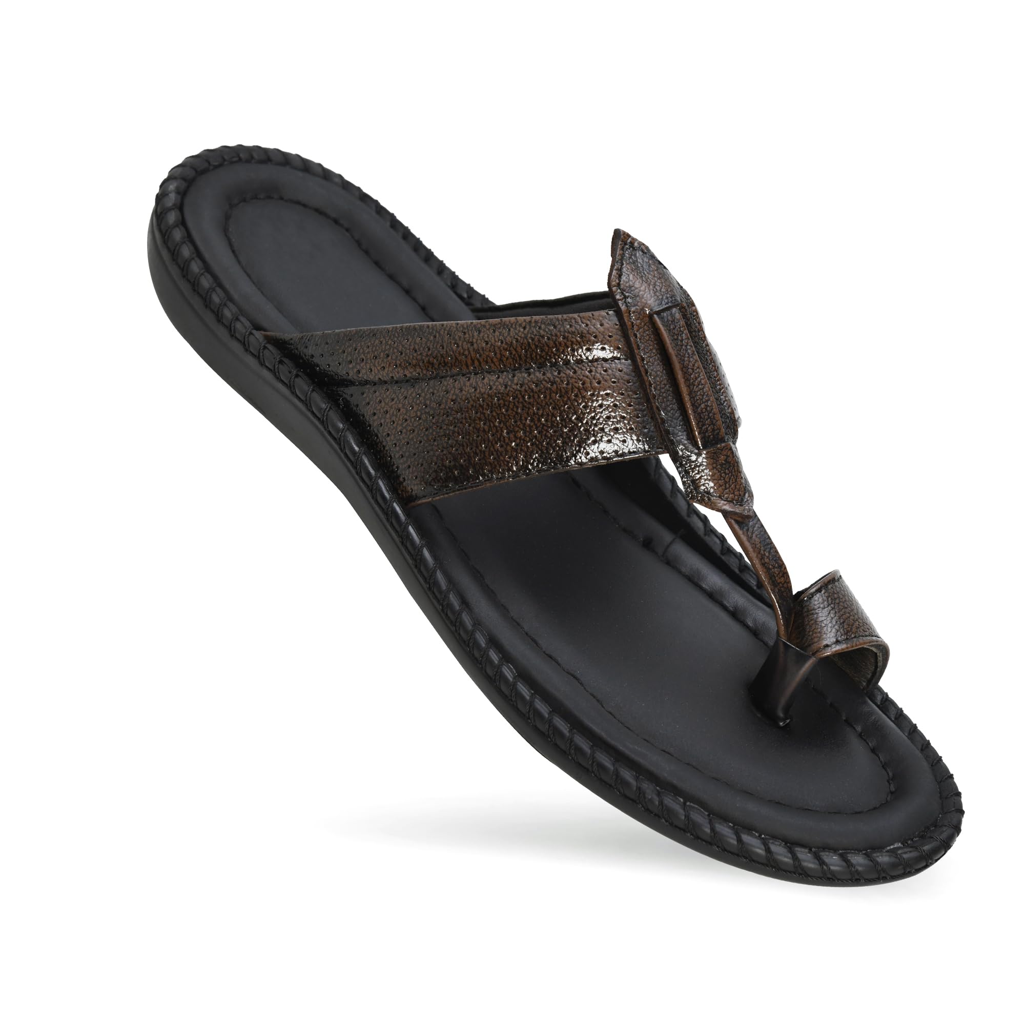 stepsoft Kolhapuri Chappal for Men Original, Pure Leather Handcrafted Traditional Kolhapuri Chappal for Man Formal Footwear for Weddings & Parties, Ethnic Wear & Daily Comfort-picture-20
