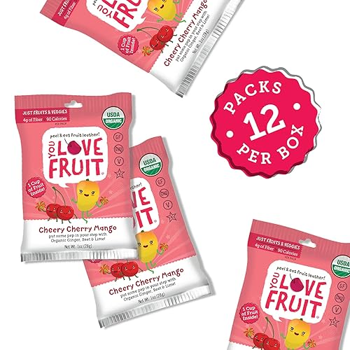 Miniatura 17 de YOU LOVE FRUIT - PASSION FRUIT POWER PALS - Bocadillos de frutas naturales, paquete de aperitivos saludables, fruta real! Sin gluten, sin OMG