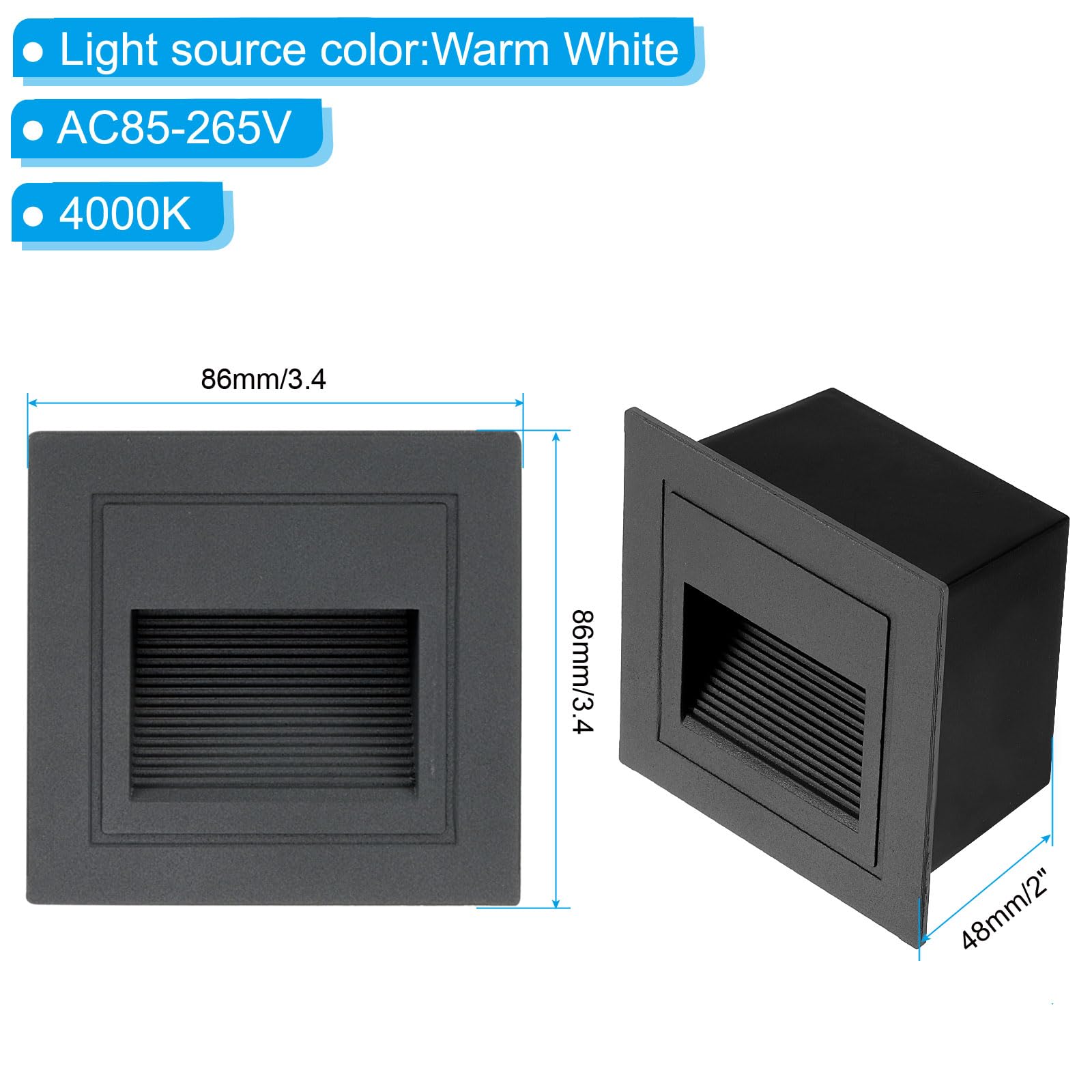 PATIKIL 4000K LED Step Light - Image 2