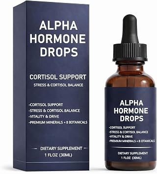 RISEVITALS Alpha Hormone Drops for Men Hormone Balance Support Supplement 2 Fl Oz 60 mL