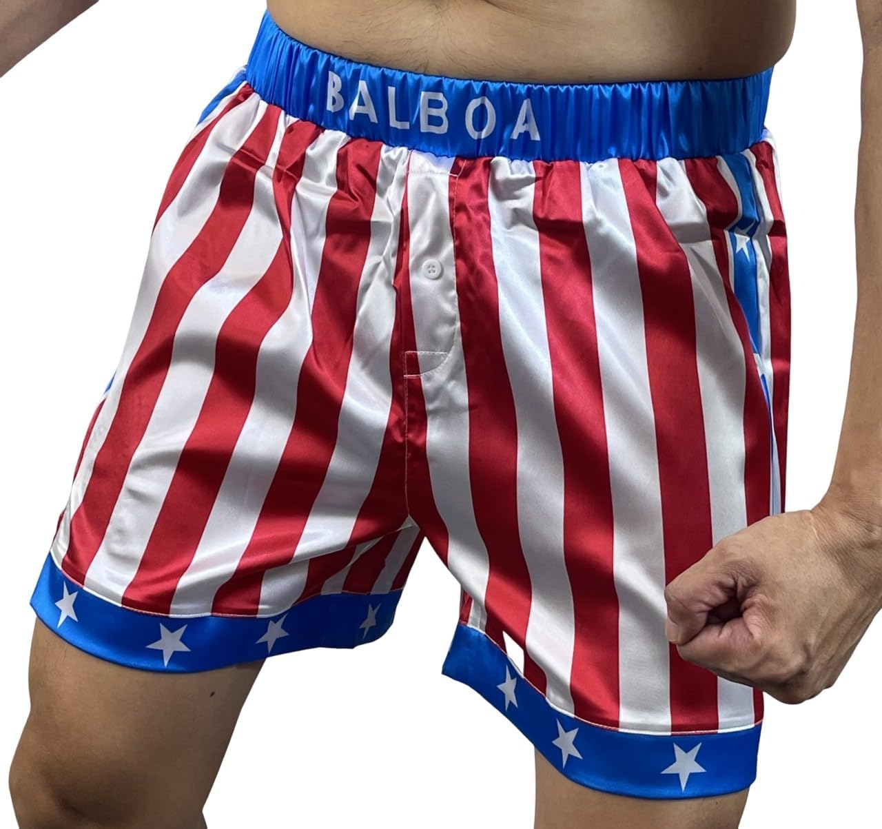 Balboa Short de boxe Motif drapeau américain Apollo Creed