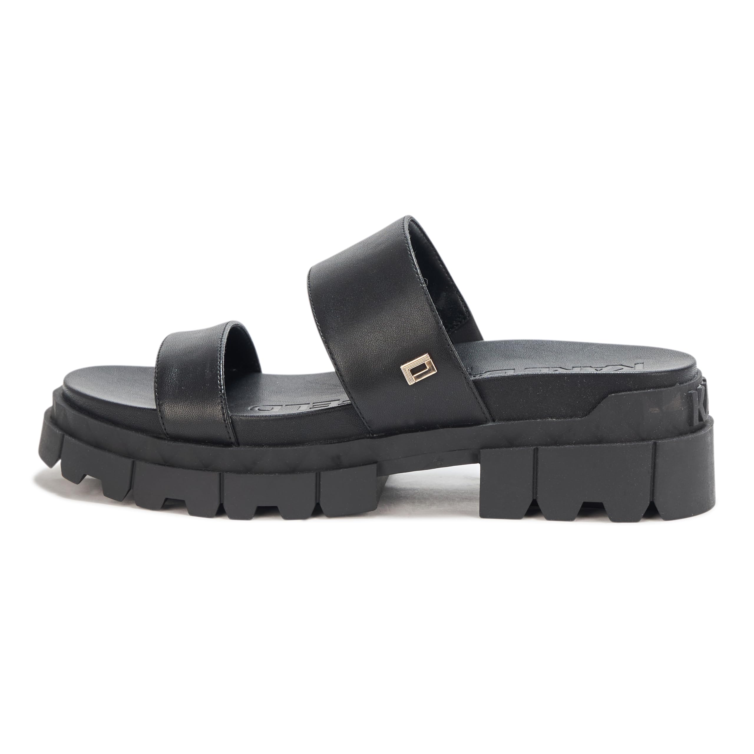 KARL LAGERFELD Damen Everyday Cushioned Insole Lacara-Lug Slide Sandalen mit Absatz