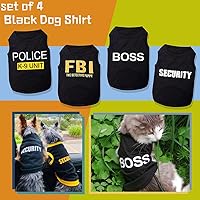 Vista 2 de Camisas para perros, paquete de 4 ropa para gatos, disfraces para cosplay, camisetas transpirables para mascotas, ropa de verano, chaleco