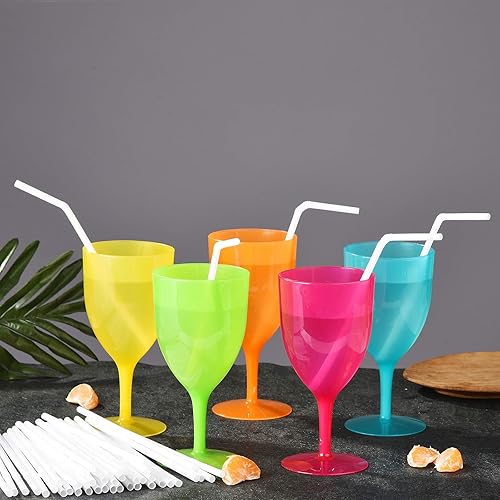 Miniatura 3 de ALINK Paquete de 200 pajitas flexibles de plástico desechables, pajitas flexibles de 0.23 x 7.75 pulgadas, color blanco