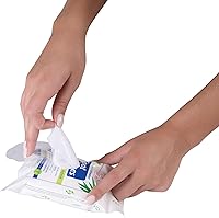 Vista 6 de Pedifix Tea Tree ultimates pie Deodorizing Refrescante Toallitas Húmedas de limpieza 6.6"x7.8" 25/Pk P3370 fungasoap