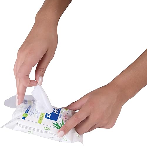 Miniatura 7 de Pedifix Tea Tree ultimates pie Deodorizing Refrescante Toallitas Húmedas de limpieza 6.6"x7.8" 25Pk P3370 fungasoap