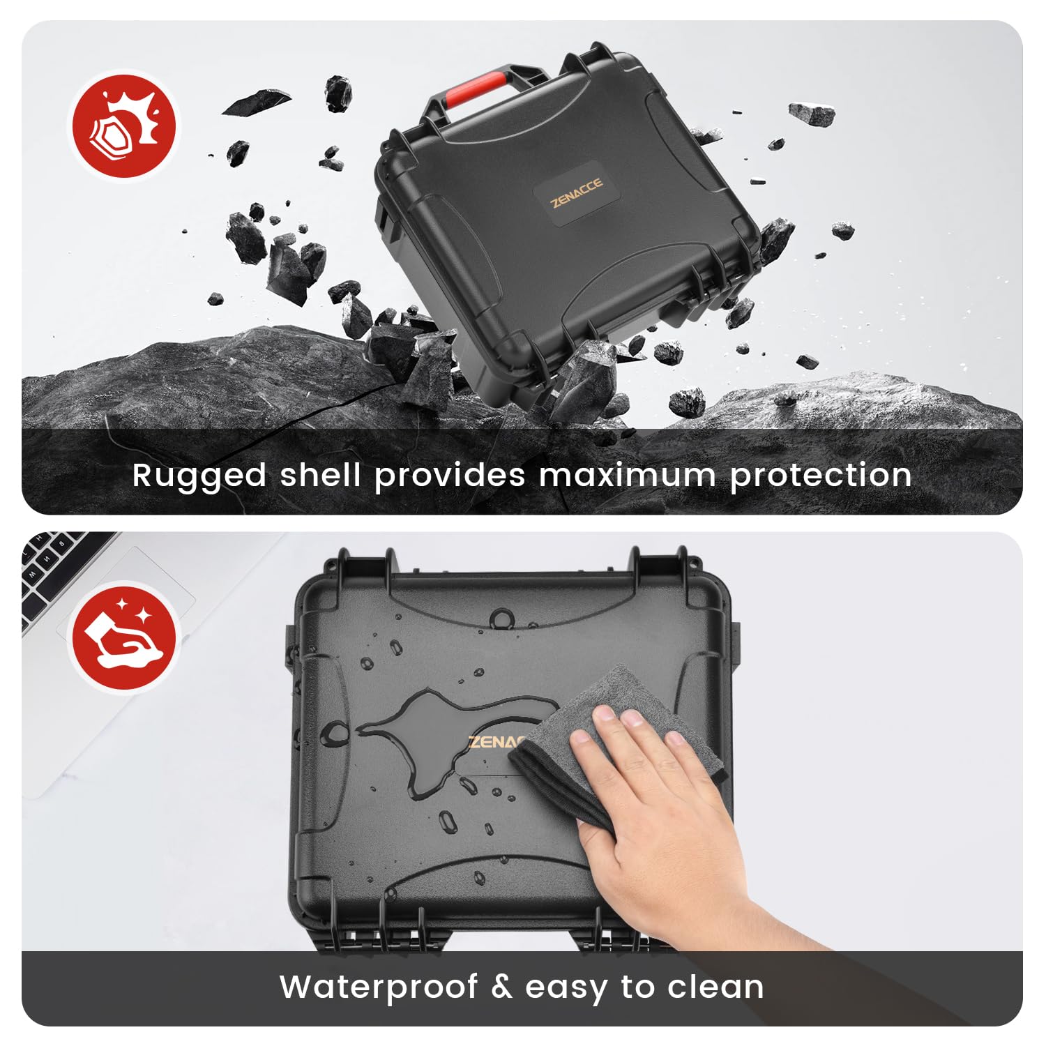 Amazon.com: ZENACCE Hard Shell All-In-One Carrying Case Compatible