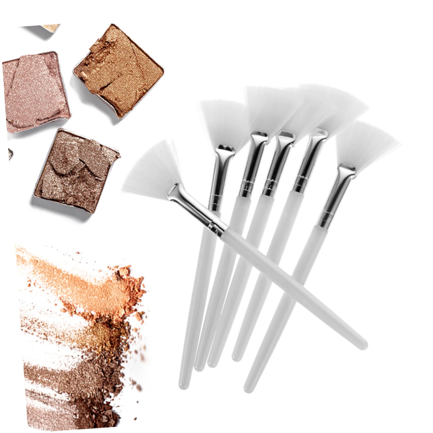 Outanaya Facial Mask Brush Set 6pcs Fan Mask Brush Beauty Brush Mask Tool Acid Alicator Gentle and Silky Touch