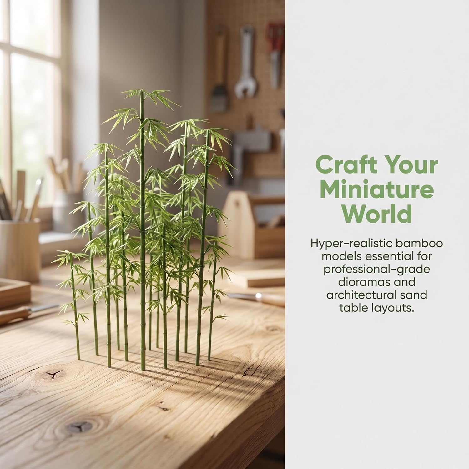 Artificial Bamboo Trees Miniature Bamboo Decor for Micro Landscape Model Faux Plant for Diorama Tabletop Scene Garden Layout and DIY Home image 5