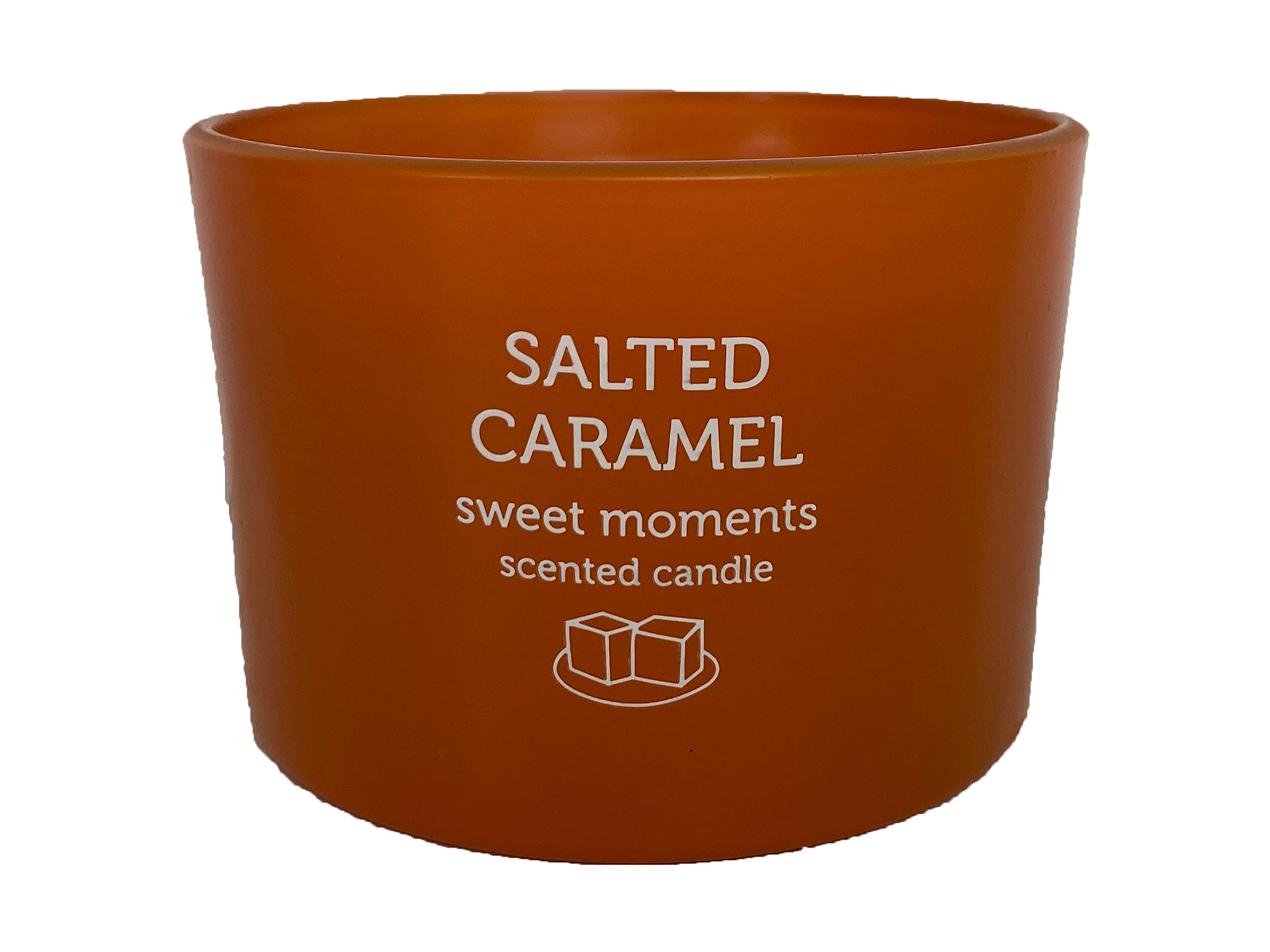 Pan AromaOrange Decorative Holder & Scented Candle, Salted Caramel, 85G