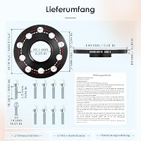 GEARMONSTER 2x10mm Kerékközépítő Szett 57.1 5x100 5x112 M14x1.5x50 Kerékcsavarokkal 2