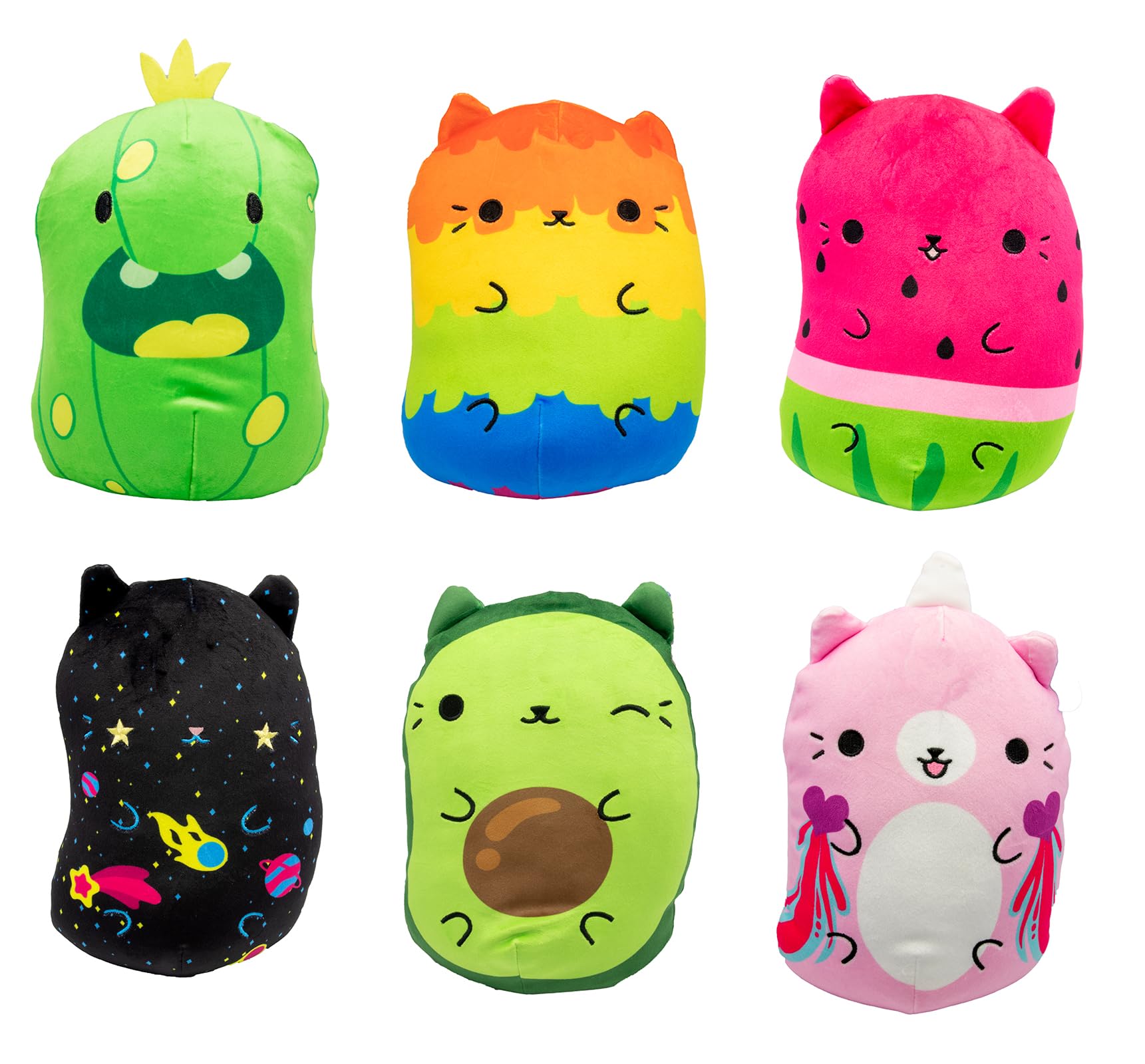 Joy Toy Cats vs Pickles Super Soft Plush Stuffed with Beanies 16.5 x 13 x 22 cm