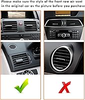 Vista 2 de Moonlinks Compatible con Clips de Tabs de Rejilla de Aire Delantera Centro/Izquierda/Derecha para Mercedes Benz, Kit de Reparación de Hebilla