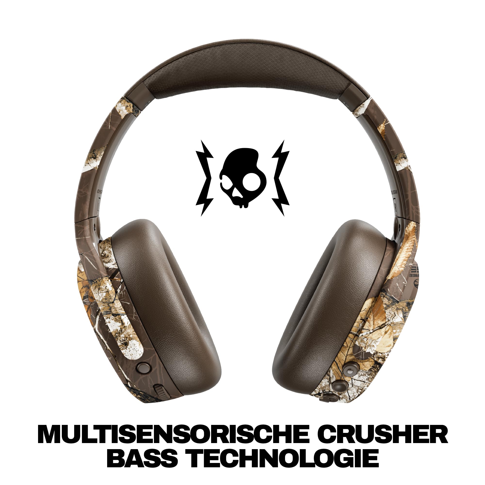 Skullcandy Crusher ANC 2 Wireless Over-Ear-Kopfhörer - Realtree Edge Braun – Ansicht 2
