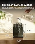 Desktop Betta Small Aquarium Glass Fish Tank 1.25 Gallons Complete Set, Self Cleaning Filter System Bright LED Light Gravel Plant Cleaning Tool, Starter Kit Small Space Easy Setup Space-Saving Design