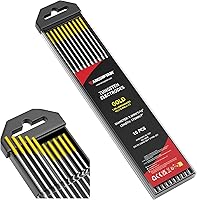 Vista 1 de ARCCAPTAIN Electrodo de soldadura TIG de tungsteno, paquete de 10 unidades de 1/16 x 7 pulgadas (dorado, 1.5% lantanado, WL15/EWLa-1.5)